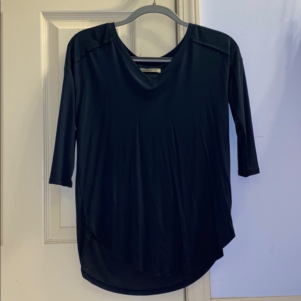 Quarter Sleeve V Neck Tunic